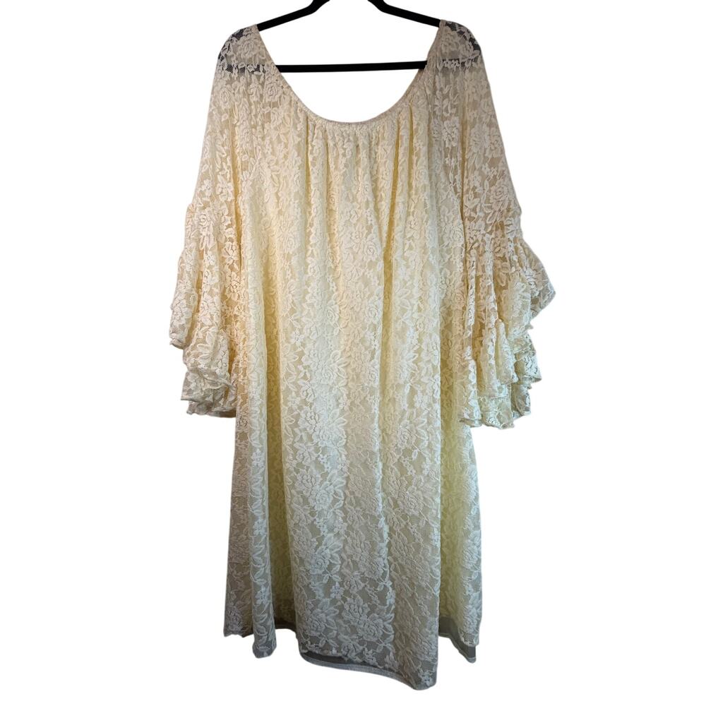 NWOT - Velzera Ivory Lace Dress - 3XL - Picture 4 of 8